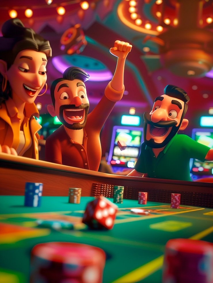 SA Gaming multi-camera live dealer table studio with professional dealer and card layout